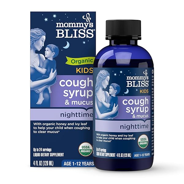 MOMMY’S BLISS KIDS ORGANIC COUGH SYRUP & MUCUS...