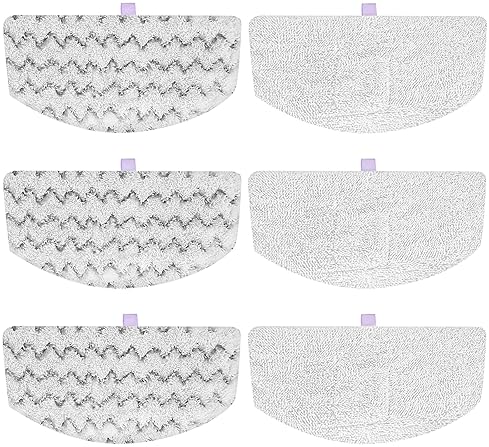 Steam Cleaners, Steam Mops & Accessories - 6 Pack 1940 for Bissell Steam Mop Pads for Bissell PowerFresh Steam Mop 1806 1544 1440 2075A 2685A 1940W 19404 Series, Model 19402 19408 1940a 1940f 1940q 1940t B0006 B0017, Part #5938#203-2633