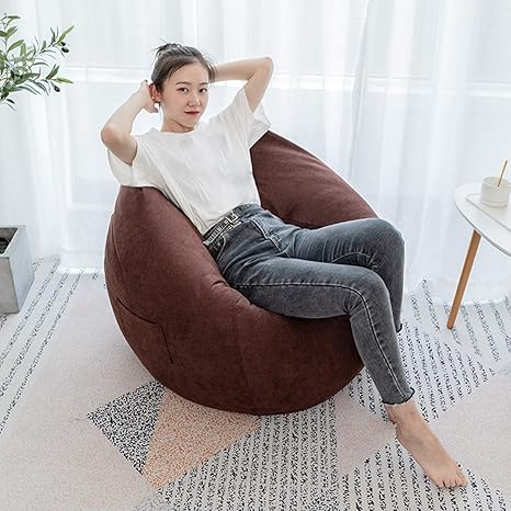 Amazon Co Jp ビーズクッション 人をダメにするクッション リビング 寝室 新生活 インテリア 特大 ナチュラル シンプル 80 90 ビーズ おしゃれ かわいい ブラウン 一人暮らし 大きい 人をダメにする ギフト テレワーク 在宅 ビーズソファ ソファー ホーム キッチン