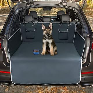 Toozey Kofferraumschutz Hund mit Seitenschutz - Universal Auto Kofferraum Hundedecke - Robuste Schutzmatte für Hunde, Grau