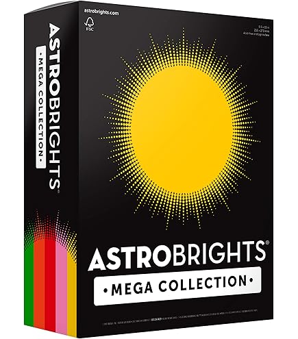 Papel Colorido Astrobrights Mega - Laranja Brilhante - 625 Folhas - 21,5x28cm
