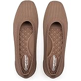 Frank Mully Women's Flats Square Toe Flats Comfortable Slip on Washable Ballet Flats Shoes for Women Dressy Work