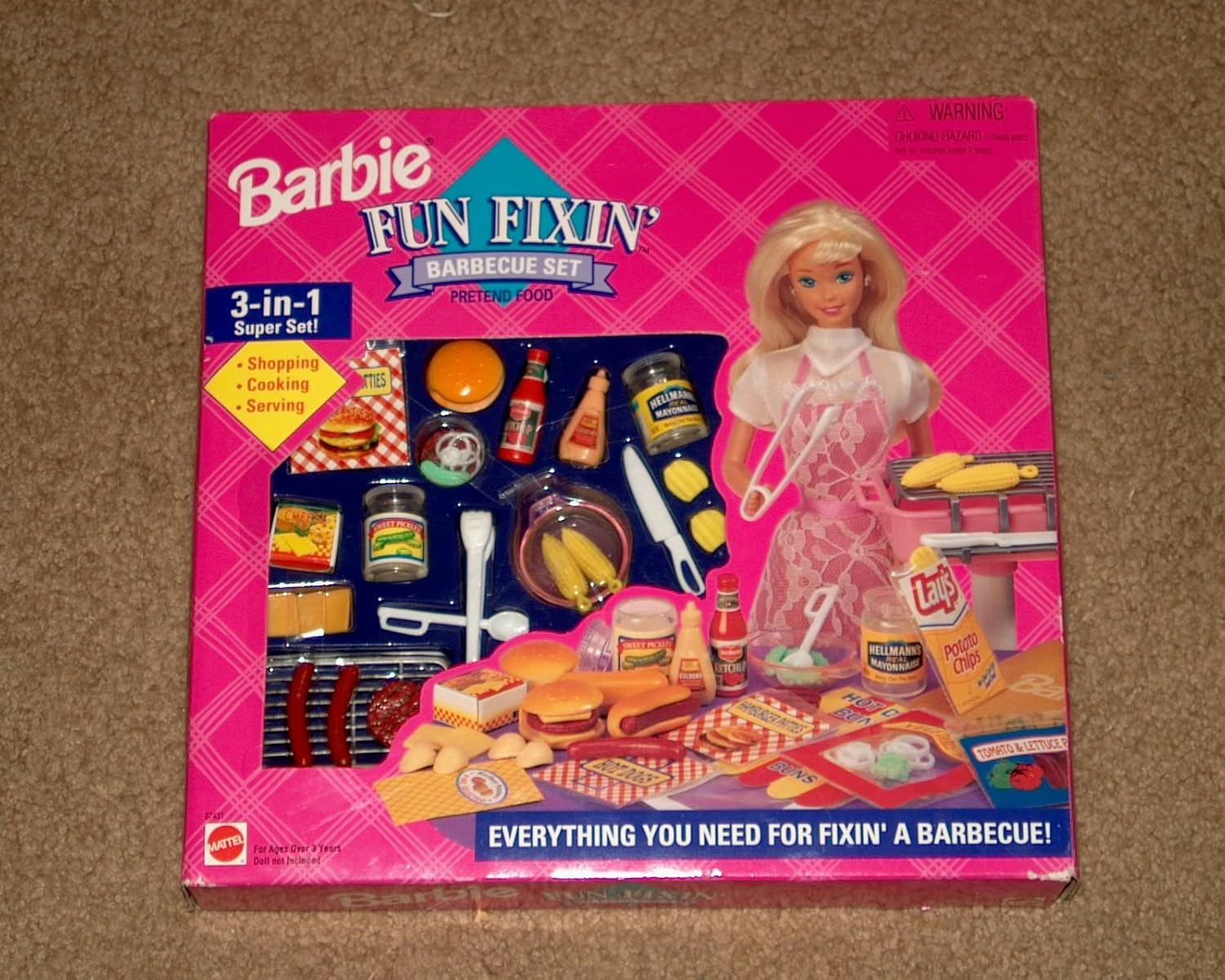 Barbie Fun Fixin Barbecue Set Toys & Games