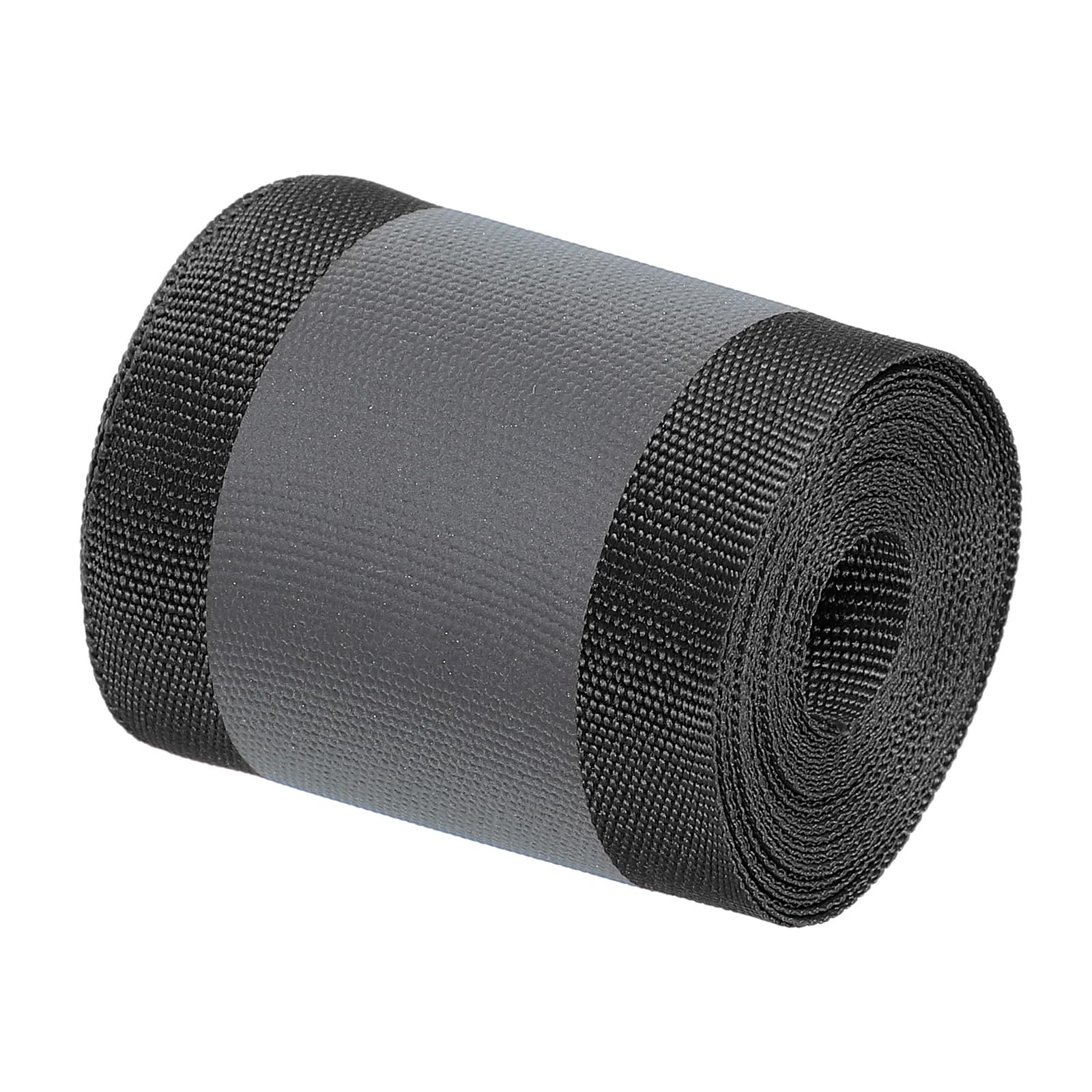 PATIKIL Reflective Tape Strip, 2" x 10FT High Visibility Reflective Strip Sew-on Reflective Tape DIY Safety Fabric Webbing for Bags Clothes Raincoats, Black