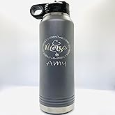 Nurse Personalized 32 oz Water Bottle, Nurse Gift, Med Graduate, RN, EMS, LPN, CMA, Student Gift, Nurse Assistant, Laser Engraved, Vacuum Insulated, Stainless Steel, with Lid and Straw