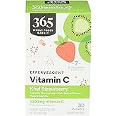 365 by Whole Foods Market, Effervescent C Powder Kiwi Strawberry, 30 Count