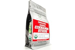 Spice Profile USDA Organic Cassia Cinnamon Sticks, Lab Tested for Heavy Metals, Resealable 3 oz Pouch, Sabut Dalchini, Canela En Rama
