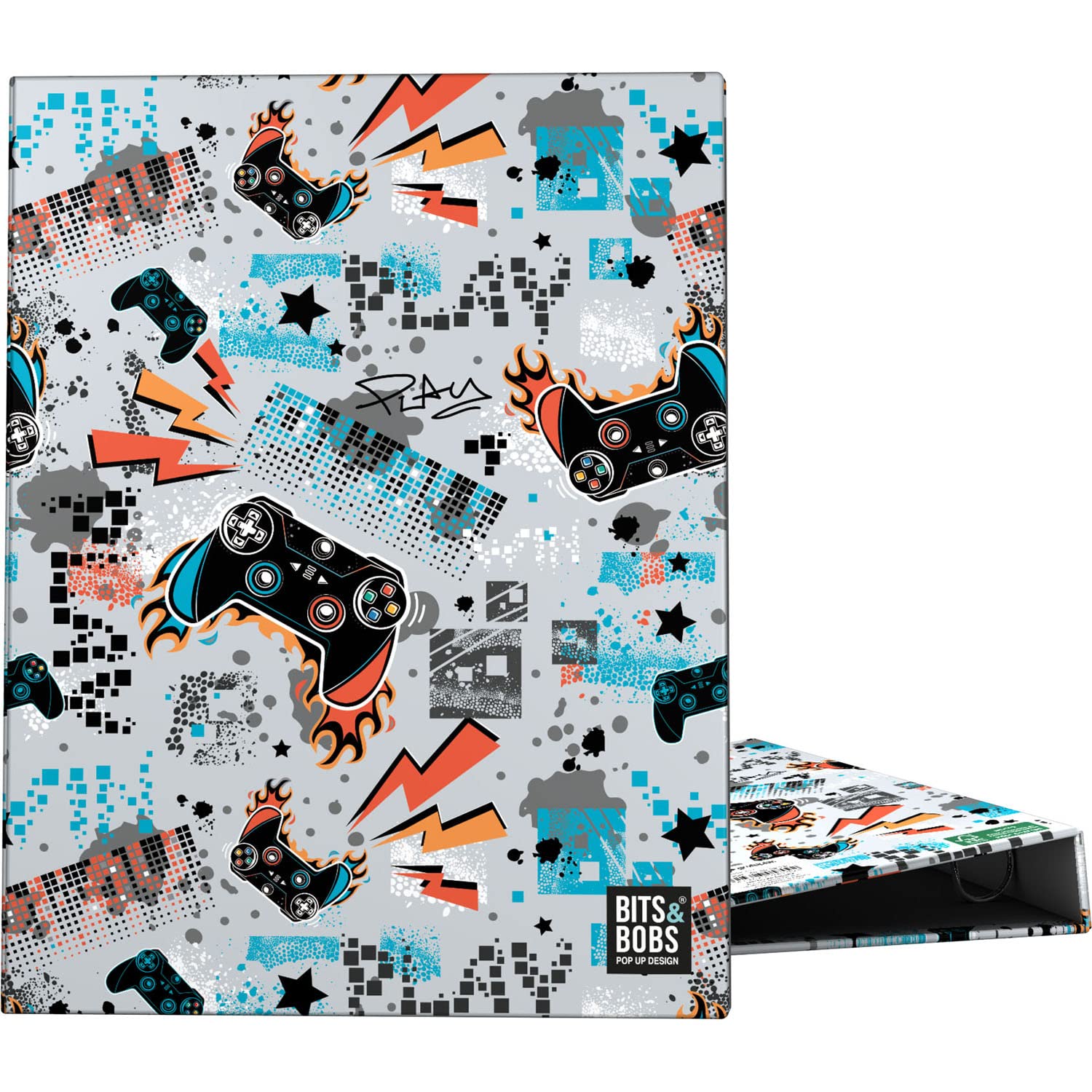 Grafoplás | A5 Ring Binder | 4 Round Rings 20 mm | Plastic Gloss | Bits & Bobs Pop Up Design, Play | FSC Certified