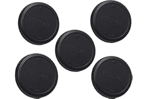FOTASY (5 Packs) M43 Rear Cap, MFT Rear Lens Cover, Rear Lens Cap M43, Micro Four Thirds Lens Back Cap, Compatible with Panasonic Lumix/Olympus Micro 4/3 Mirrorless Camera Lens