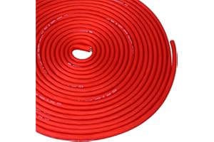 Conext Link 25 ft Red 8 Gauge Amplifier Power Ground Wire 25 Feet 8 GA AWG Amp Cable Roll （10861）