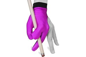 FORTUNA BILLIARD EQUIPMENT Billiard Pool Cue Glove by Fortuna - Classic Two-Colored - for Left Hand - Purple/Black