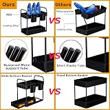 GEMWON Under Sink Storage Kitchen Organizer 2 Tier Sliding Drawer Black view 5