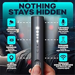 TensaOne Hidden Camera Detectors – Small Anti Spy