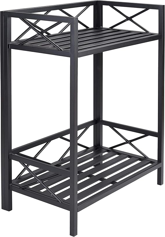 Erra Potting Benches for OutsideBlack 2Shelf Potting