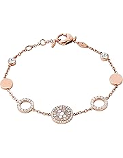 Fossil Armband, »JF01739791 silber/pink, Größe