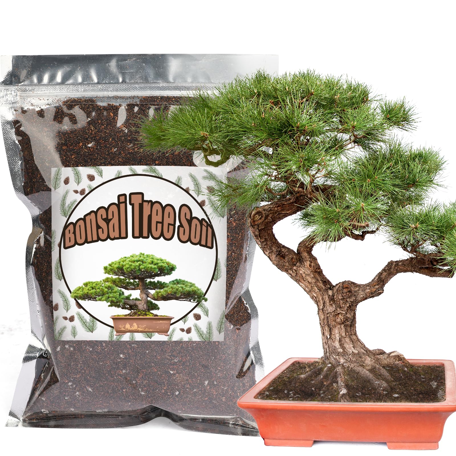 Bonsai Soil Mix - 1L Organic, Ready to Use for Small Bonsai Pots, Suitable for Seedlings, Repotting or Starter Kits