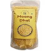 Jiaz Enterprises Moong Dal (Split Mung Beans Without Skin) Lentils Indian 17.6 Oz (500g) ~ All Natural | Gluten Friendly | Non-GMO | Kosher | Vegan | Indian Origin