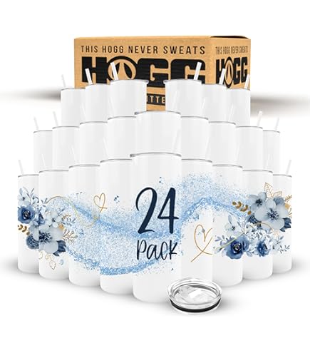 Amazon.com: Hogg 17 oz Sublimation Bullet Tumbler - Case (25 Units), Bullet  Sublimation Tumbler Blanks, Bulk Water Bottles for DIY and Crafting, Double  Wall Insulated Stainless Steel Cups : Home & Kitchen