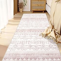 Runner Rug 2x7 Boho Geometric Area Rug: Washable