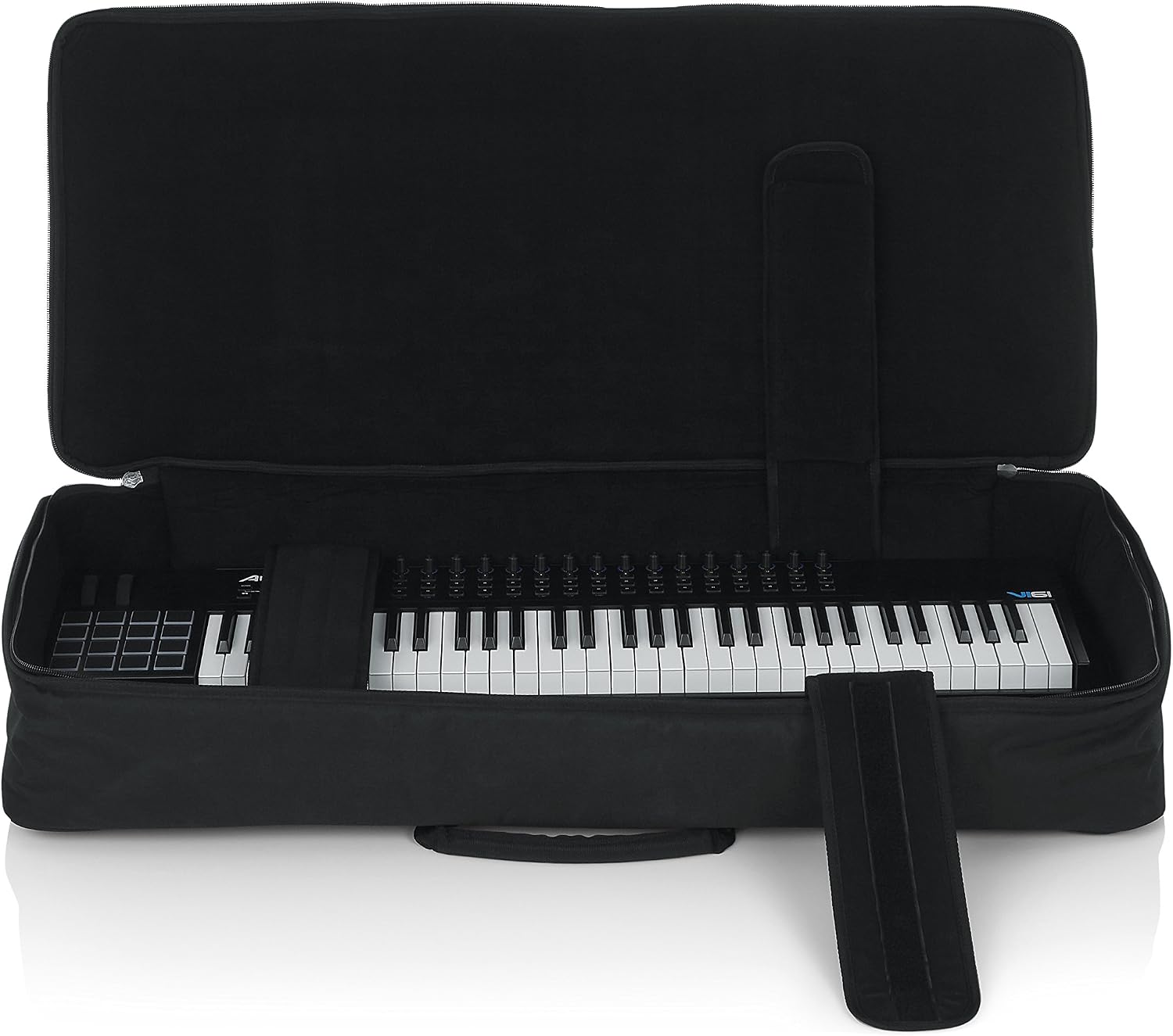Gator GKB-61 Padded Gig Bag For 61-Note Keyboards, Black, 61 keys - Image 4