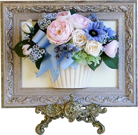 Amazon Amazon Co Jp 限定 ブルーデージーとベリーの花絵 カントリーマム Country Mom 相澤紀子 造花 オンライン通販