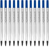 Parker Rollerball Pen Refills Fine Point Blue QUINK Ink 12 Count