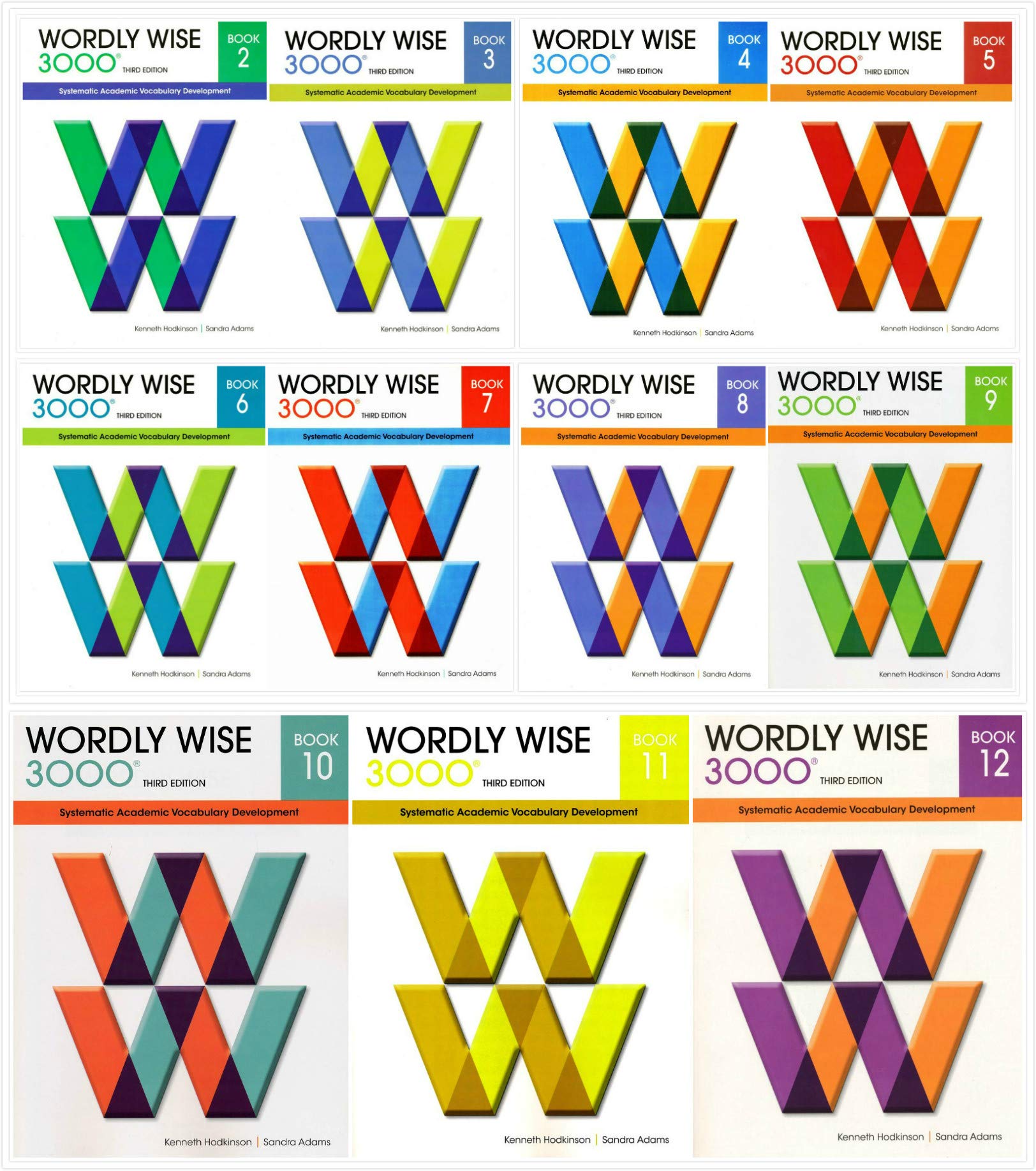 Wordly Wise 3000 3rd Edition 11 Books Set Book 2 12 Systematic Academic Vocabulary Development Kenneth Hodkinson Sandra Adams Amazon Com Books