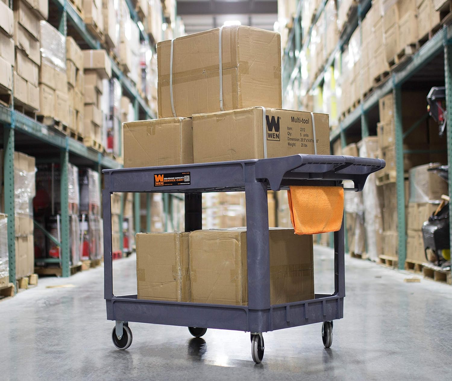 WEN 73004 500-Pound Capacity 36 by 24-Inch Extra Large Service Utility Cart: Home Improvement
