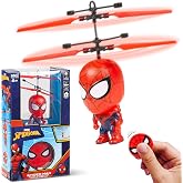 World Tech Toys Spider-Man Infrared Flight UFO Big Head Helicopter | Official Marvel Licensed Product | Infrared Motion Sensor Controlled | for Kids Ages 6-12