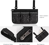 Heveer Wheelchair Side Bag with Pockets Waterproof Armrest Pouch Reflective view 5