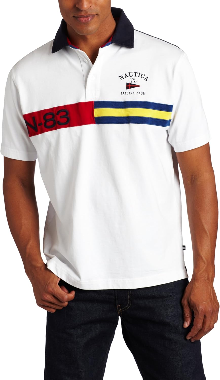 Nautica Men's BigTall Sailing Club Polo, Bright White, 5X