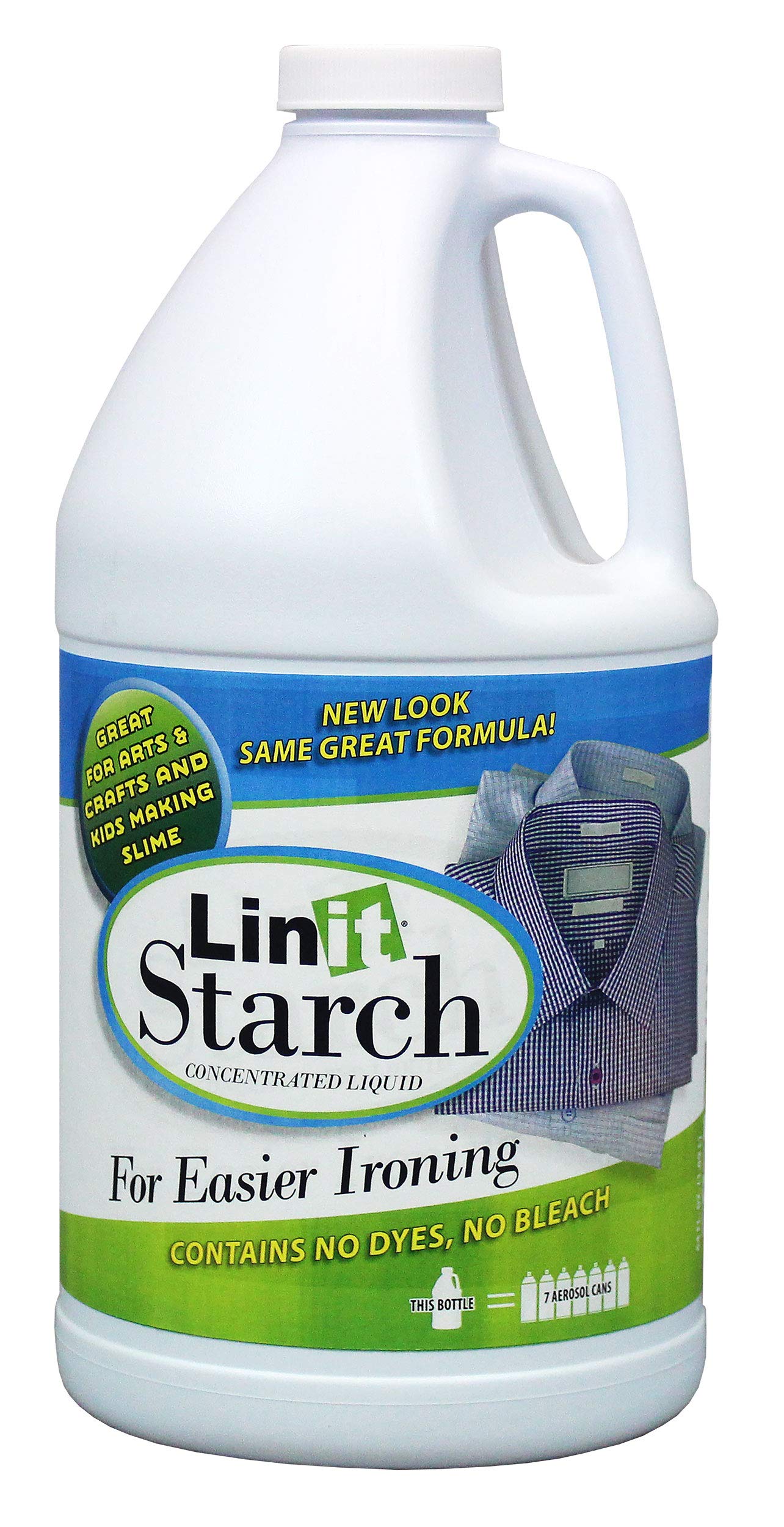 Linit Starch Crisp Classic Finish (64 Oz.) - Liquid Starch For Ironing Clothes/Perfect For Wrinkle Release/Great For Arts & Crafts Projects/Slime, Paper Mache, Silly Putty (408440)