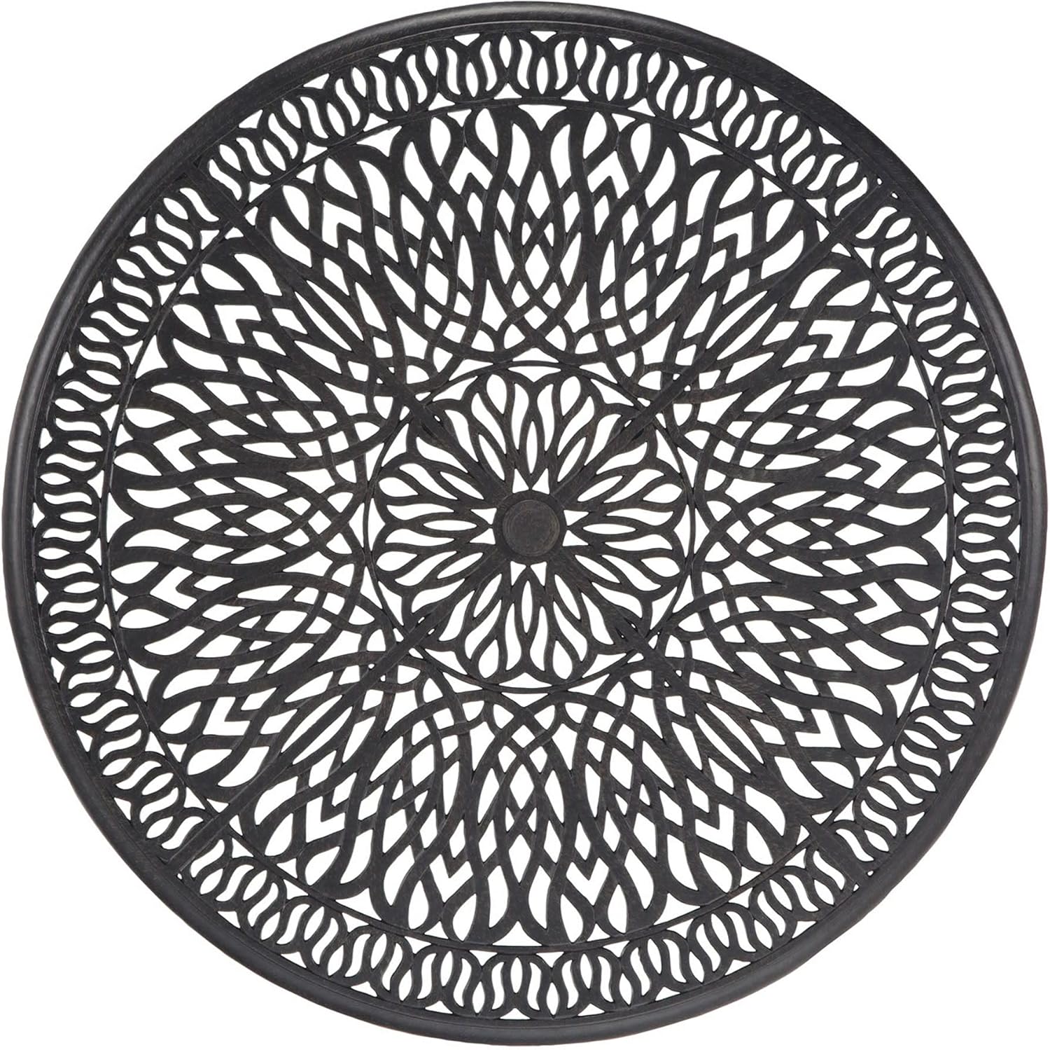 homestyles 6658-32 Outdoor Dining Table, 48Lx48Dx29H, Grey : Garden & Outdoor
