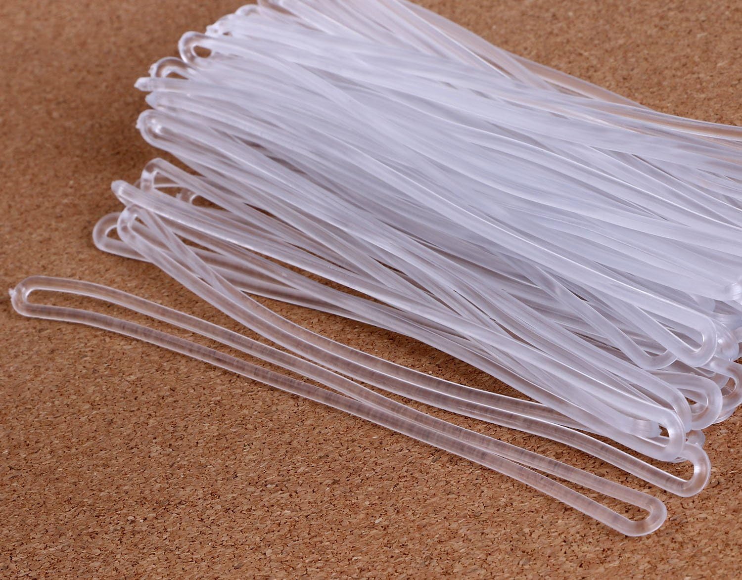 Mini Skater 6 Inch Premium Clear Plastic Travel Luggage Name Tag Loop Straps/Loops for Luggage Bag ID Tag,50Pcs: Home Improvement