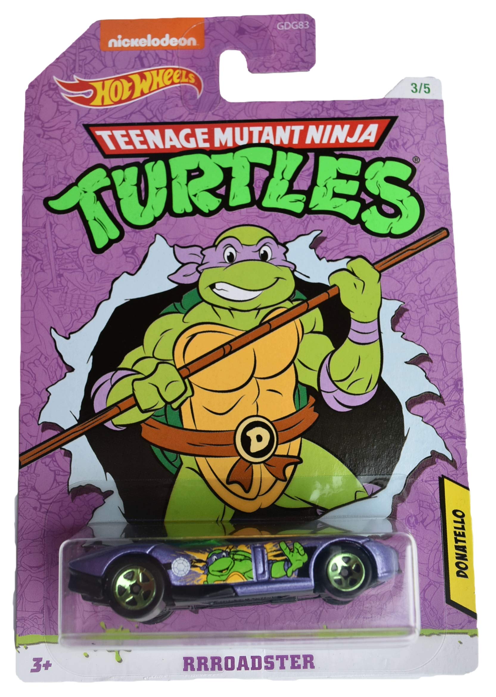Hot Wheels Rrroadster Donatello Teenage Mutant Ninja Turtles 1:64