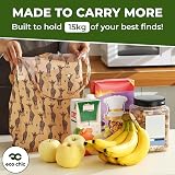 ECO CHIC Lightweight Foldable Reusable Shopping Bag Blue Lilac 12L 15kg view 3