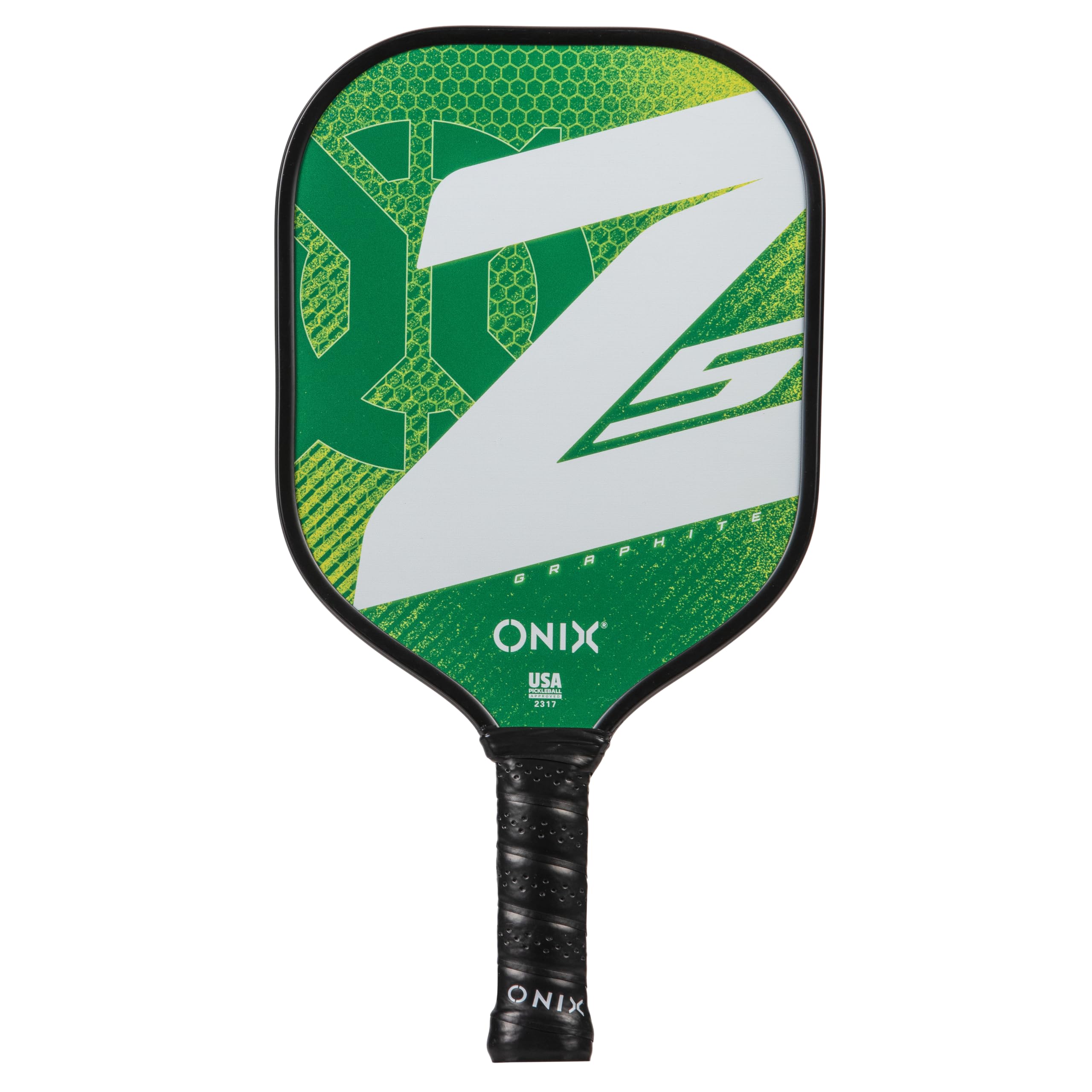 ONIX Graphite Z5 Graphite Carbon Fiber Pickleball Paddle with Cushion Comfort Grip, Green Image