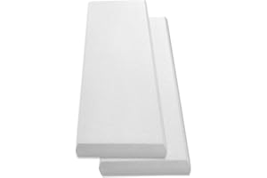 Tönnen Acoustic Panel White | Fiberglass 2-pack | Professional sound absorbing Panel | Decorative sound proof panel | wall panel (36x13x2 in) - White