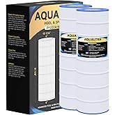 AQUALTRA Pool Filter Compatible with CC200, C-9419, PAP200, R173217, FC-0688, 200 sq. ft., 31 1/8" x 10 1/16" 2 Pack