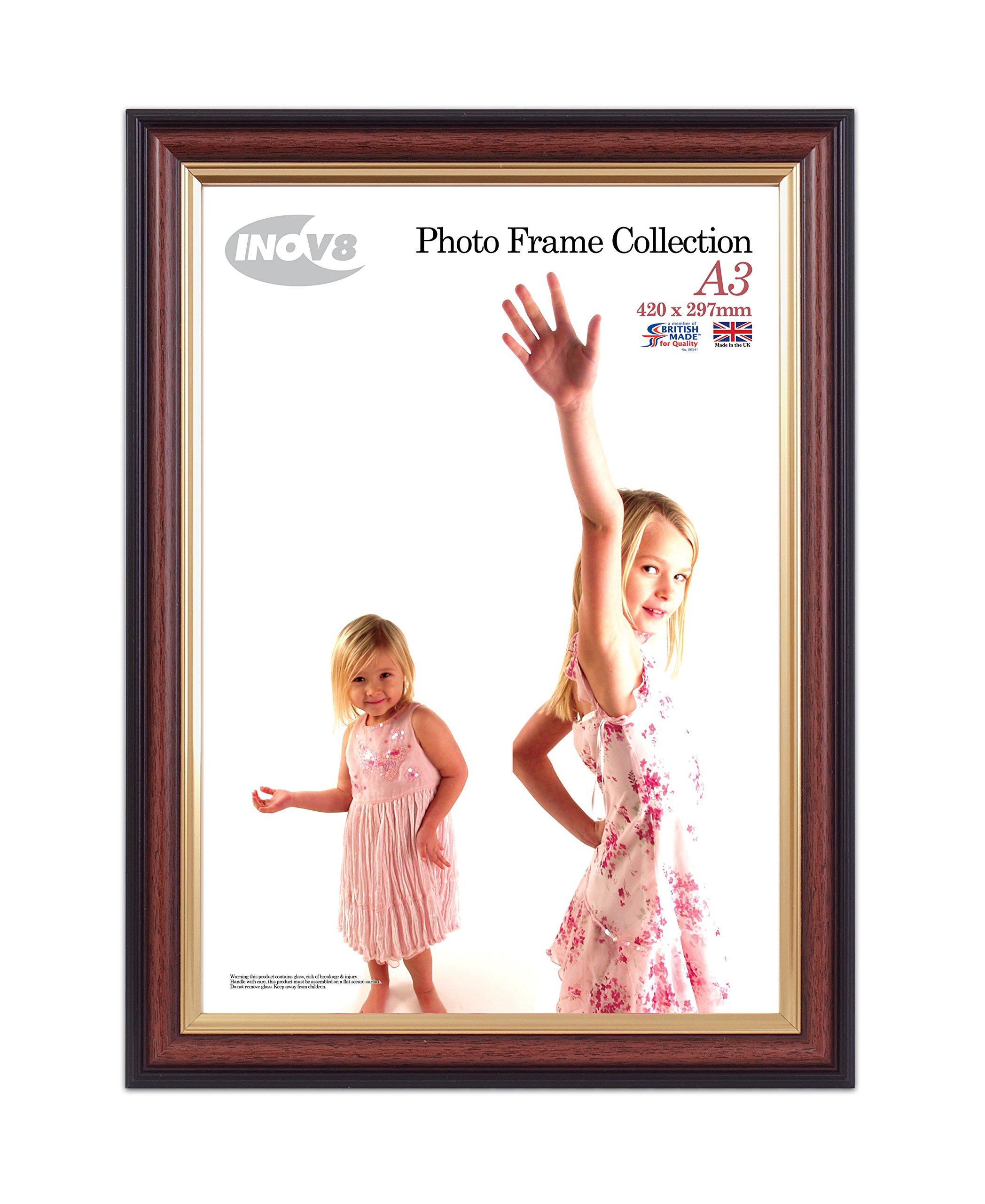 Inov8 Framing Photo Frame Mahogany A3 1PK