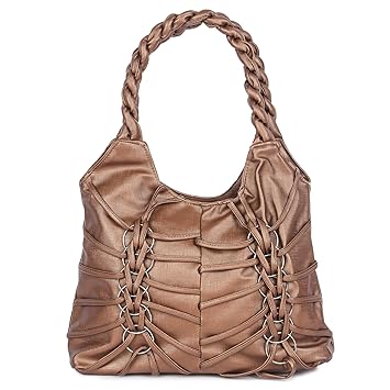 MINKRIT Women Pu Leather Brown Handbag