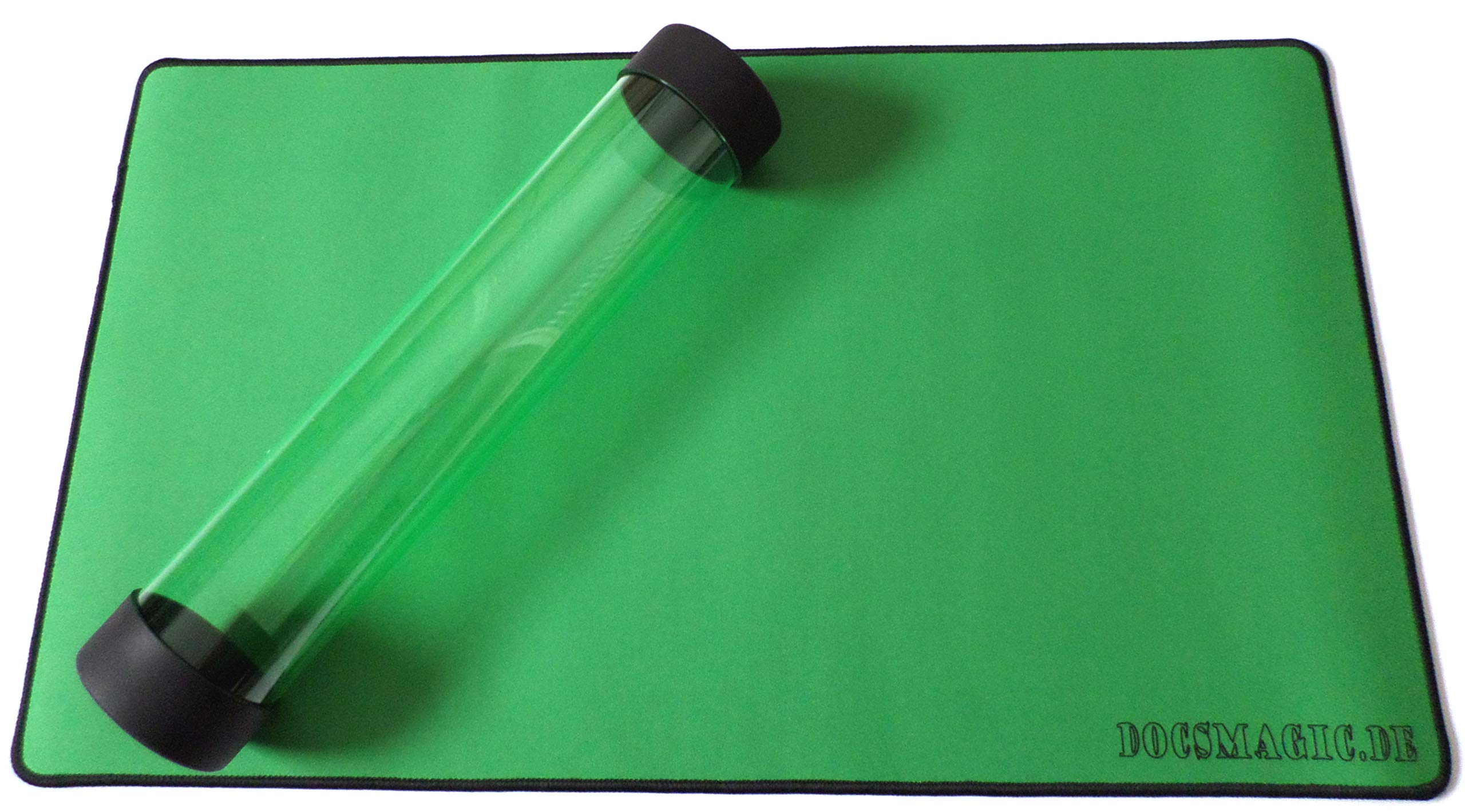 docsmagic.de Premium Playmat + Tube Big Transparent Green - 60 x 34 cm