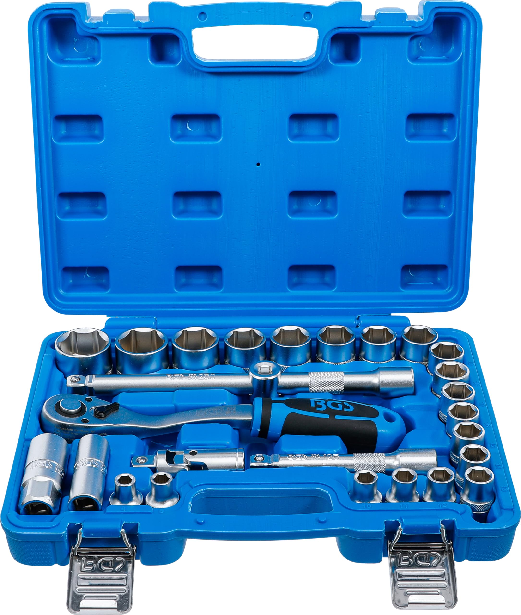 BGS 2224 | Socket Set | 12.5 mm (1/2") Drive | 8 - 32 mm | 27 pcs.
