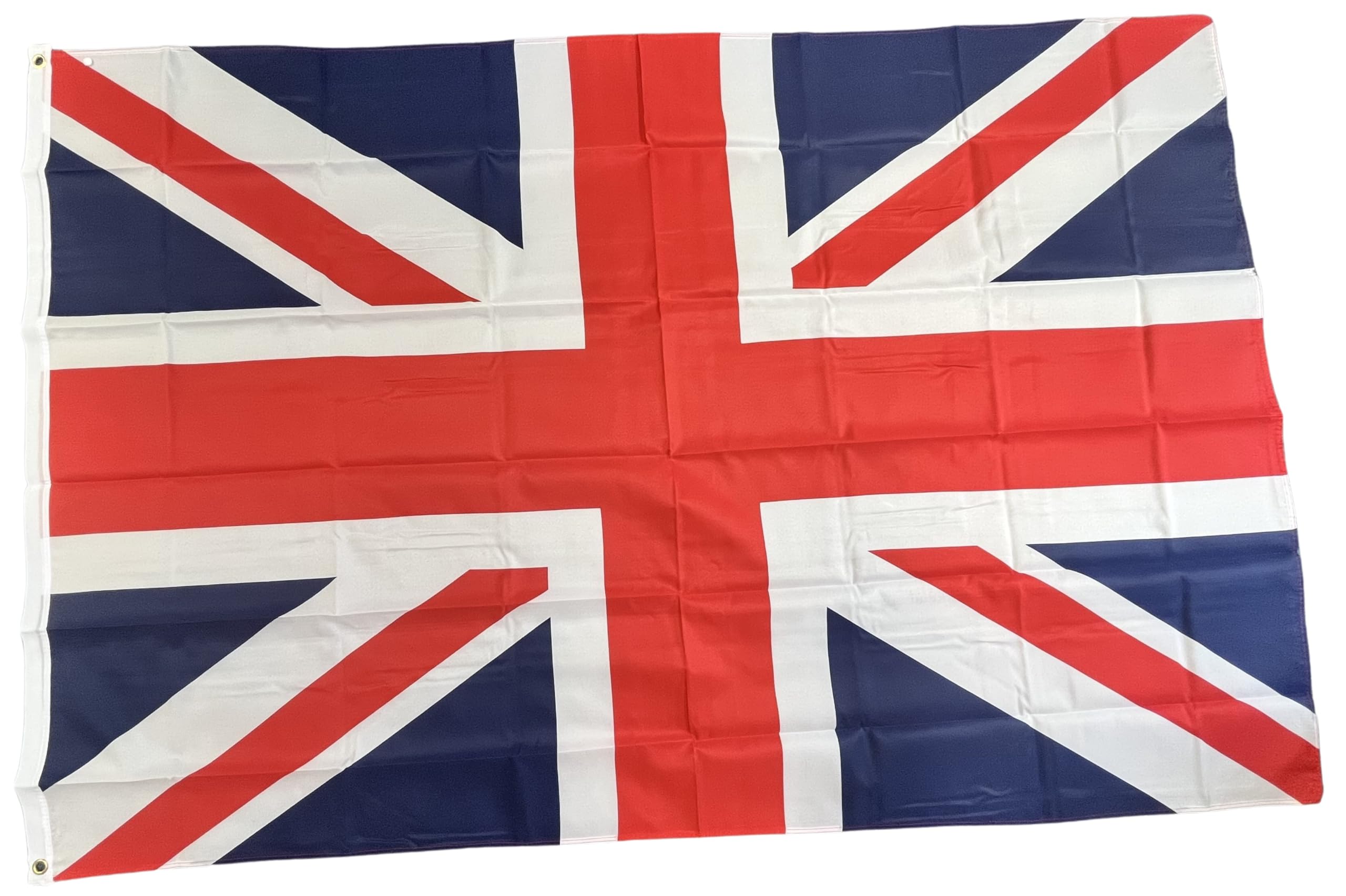NWFlags 6ft x 4ft Union Jack Flag | 75d Premium Polyester Large Union Flag | 2 Eyelets