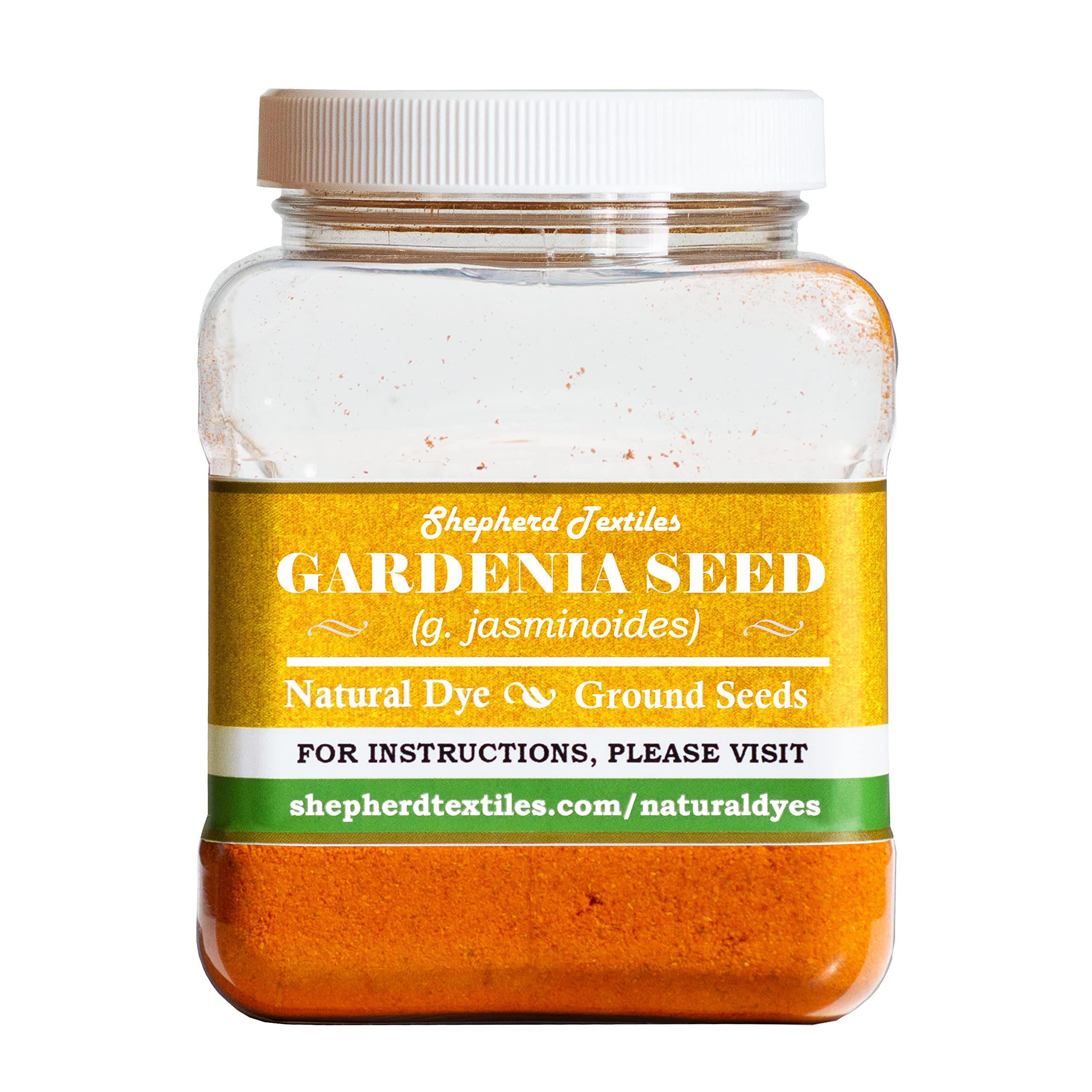 Shepherd Textiles Gardenia Seed Natural Dye, 4 oz.