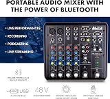 ALTO TrueMix 600 USB Audio Mixer with 2 XLR Mic Inputs, Bluetooth view 2