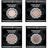 Honeybee Gardens 'Skinny Dip' Refill Pans, Pink, Beige, Nude Tones, Vegan, 4 Pack of 26mm Pans. COMPACT NOT INCLUDED