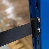 The Workplace Depot Magnetic Retractable Queue Barrier Tape 4.6m Black view 5