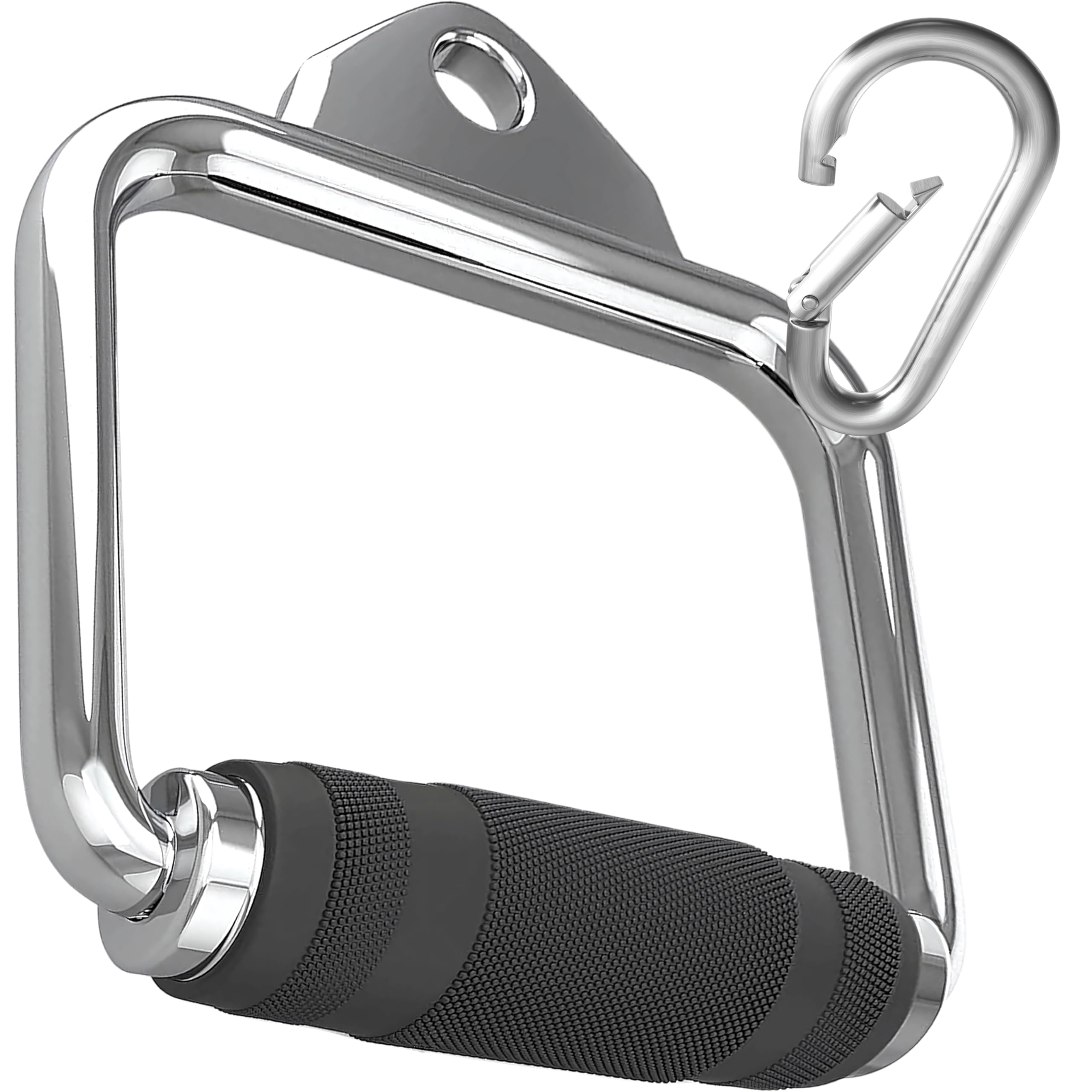 Senshi Japan Stirrup Handle & Carabiner (Snap Hook) 𝗖𝗢𝗠𝗠𝗘𝗥𝗖𝗜𝗔𝗟 𝗚𝗥𝗔𝗗𝗘, Single D Cable Attachment For Cable Fly, Crossovers | Thickened Steel Design