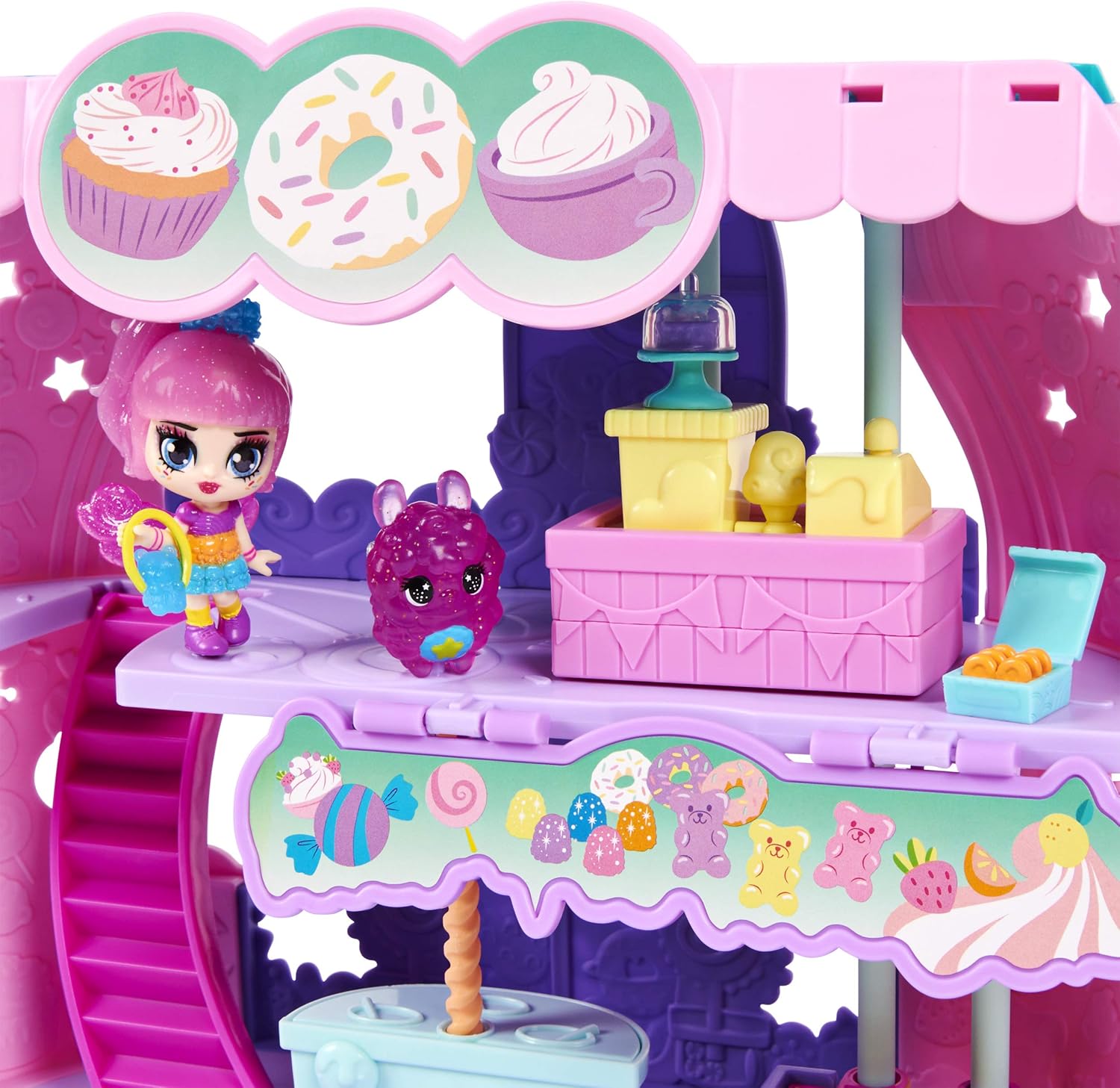 HATCHIMALS CollEGGtibles, Cosmic Candy Shop 2-in-1 Playset with Exclusive Pixie, for Kids Aged 5 and up, Pink, Medium - Image 5